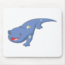 Happy Spotted Salamander Mouse Pad