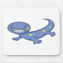 Happy Spotted Salamander Mouse Pad