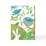 Happy Spring Birds & Bunny Greeting Card