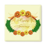 Happy Spring Refrigerator Magnet