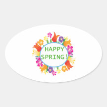 Happy Spring Stickers