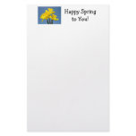 Happy Spring to You! Stationery Daffodil Flowers