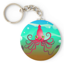 Happy Squid Keychains