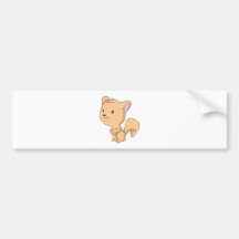 Happy Squirrel Bumper Sticker
