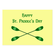 Happy St. Paddle's Kayak Business Cards