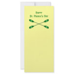 Happy St. Paddle's Kayak Rack Card Design
