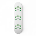 Happy St. Paddle's Kayak Custom Skateboard