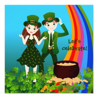 Happy St Patrick Day Custom Announcement