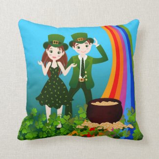Happy St Patrick Day Pillow