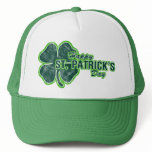 Happy St. Patrick’s Day Shamrock Grunge Hat