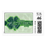 Happy St. Patrick’s Day Shamrock Grunge Stamp
