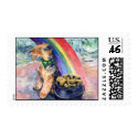 Happy St. Patricks Day Airedale Postage postage by Miss_Barbara Happy St. Patricks Day Airedale Postage postage