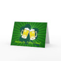 Happy St. Patrick's Day Beer Toast Greeting Card