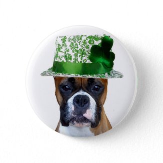 Happy St. Patrick's Day Boxer button