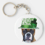 Happy St. Patrick's Day Boxer keychain