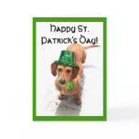 Happy St. Patrick's Day  Dachshund greeting card