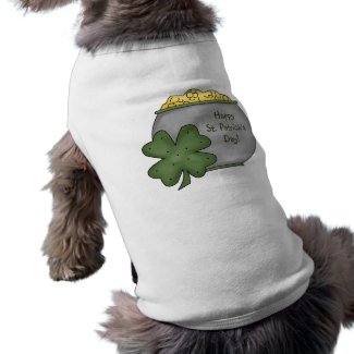 Happy St Patrick's Day Dog Shirt petshirt