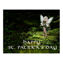 Happy St. Patrick's Day - Green Fairy 1 Print