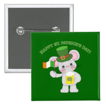Happy St. Patrick's Day Irish Mouse buttons