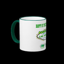 Happy St Patrick's Day Las Vegas Beer Mug by vegasdusoleil Happy St Patrick's Day Las Vegas Beer Mug