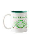 Happy St. Patricks Day Mug - Celtic Scrolls