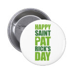Happy St. Patrick's Day Pinback Button