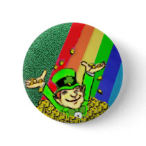 Happy St. Patrick's Day Round Button by Rb_barnes2 Happy St. Patrick's Day Round Button