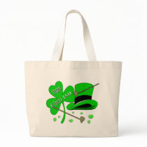 Happy St Patrick's Day Shamrock Tote Bags