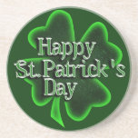 Happy St. Patricks Day Shamrock Coasters
