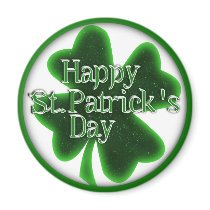Happy St. Patricks Day Shamrock Refrigerator Magnets