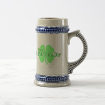 Happy St. Patrick's Day (Shamrock) Mugs