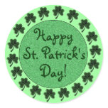 Happy St. Patrick's Day Shamrock's Stickers