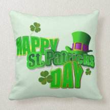 Happy St. Patrick's Day Throw Pillow