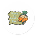 Happy St. Patrick's Leprechaun stickers