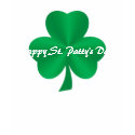 Happy St. Patty's Day! Green Satin Shamrock Shirt by SquirrelHugger Happy St. Patty's Day! Green Satin Shamrock Shirt