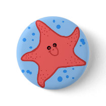 Happy starfish button