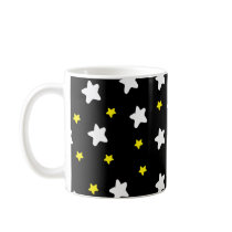 Happy Stars Black mugs