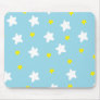 Happy Stars Blue Mousepads
