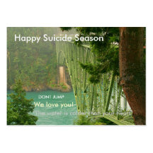 Happy Suicide Season Business Card Template