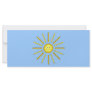 Happy Summer Sun. Yellow and Blue. Full Color Rack Card