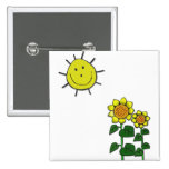 Happy Sun Button