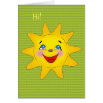 Happy sun - Card Template by Kidsplanet Happy sun - Card Template