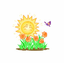 Happy Sun Daffodils and Butterfly photo sculptures by doonidesigns Happy Sun Daffodils and Butterfly photo sculptures