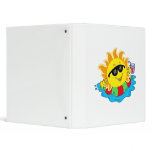 Happy Sun in the Pool 3 Ring Binder