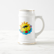 Happy Sun in the Pool Mug