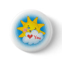 Happy sun love You - Button by Kidsplanet Happy sun love You - Button