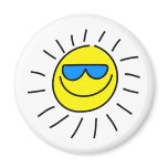 Happy Sun Refrigerator Magnet
