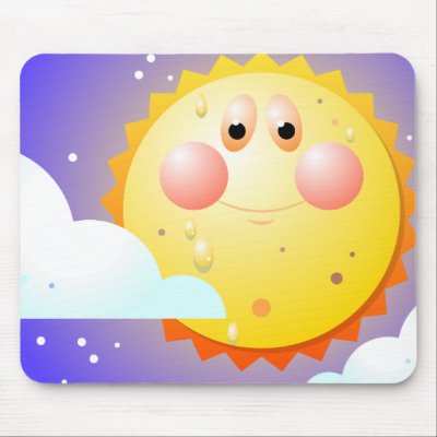 Happy Sun Mouse Mats by doonidesigns