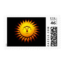 Happy Sun postage stamps