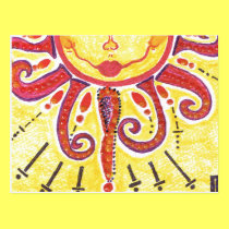 Happy Sun Postcard postcards